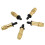 Durable 100PCS Copper Nozzles for 4/7 Hose Drip Irrigation Sprayers 5