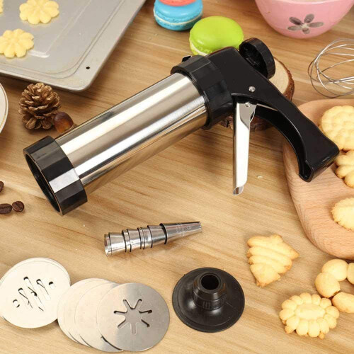 Cookie Press with 13 Stainless Steel Discs and 8 Icing Tips, Spritz Cookie Maker for Baking 2