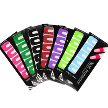 Auslaufsicheres Nagellack-Applikationsset, bunte Abziehsticker für French Nails, U-förmiges Klebeband für präzise und saubere Maniküren