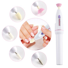 Nagelfrees met verwisselbare opzetstukken voor manicure en pedicure, elektrische nagelknipper met slijp- en vormpolijstfunctie, multitool.