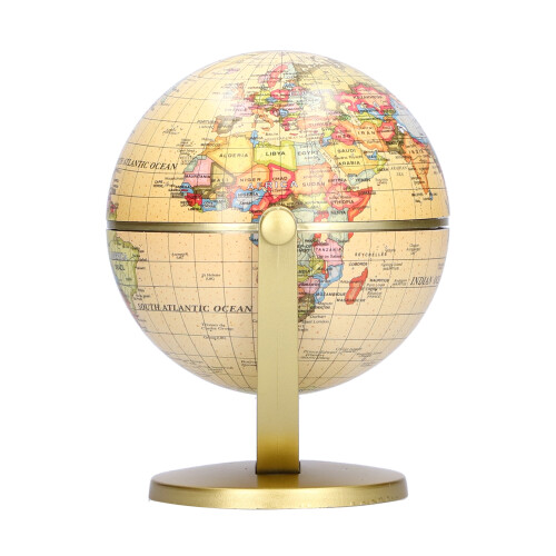 Mini Desktop Earth Globe Rotating World Map Teaching Tool for Students 2