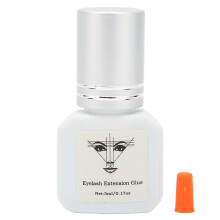 Eyelash Extension Glue Black 5ml, Easy To Use Remove Residue Cluster Lash Glue For Waterproof Fast Drying Self Application With No Irritation