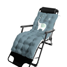 Velvet Sun Lounger Cushion, 3D Animals Print, Thick Seat Pad With Straps, Rocking Chair Pad, 52x150x8 cm, Baby Elephant