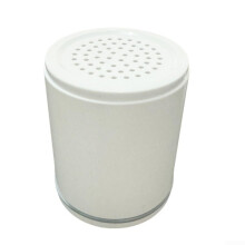 Round Shower Head For Bathroom With Mineral Water Element, Replaceable Filter, Pressure Booster, Silver Finish