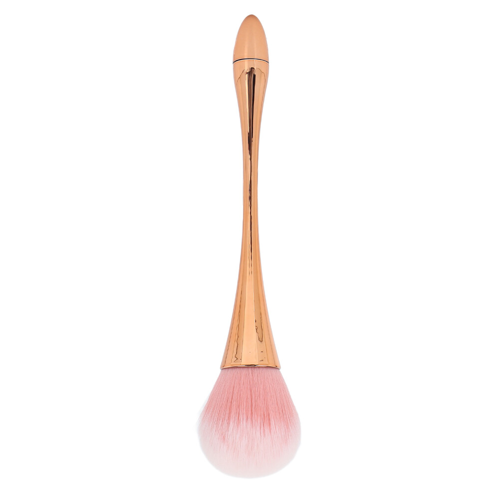 Gold Kabuki Makeup Brushes Set, Non-Shedding Bristles With Full Coverage, Suitable For Powder Blush And Liquid Foundation (Rose )