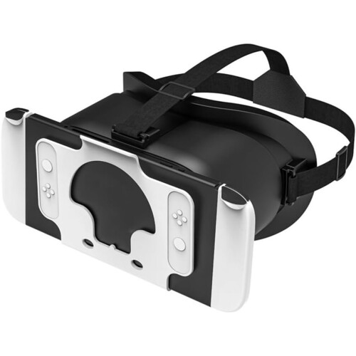 VR Headset for Nintendo Switch with Adjustable Fit for Immersive 3D Gameplay, Wide Game Compatibility, Black 2