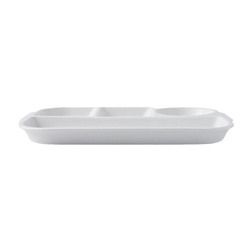 Serving Dish with Thoughtful Compartment Configuration, Dining Plate for Portion Control and Food Separation, Ceramic Plate Designed to Improve 2