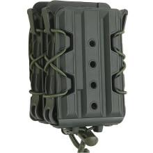 Double Rifle Magazine Pouch MOLLE Compatible Waist And Pack Mount For 5.56 And .223 Magazines Green Outdoor Hunting Gear