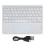Wireless Bluetooth Touch Keyboard 10in White, 200mAh, 95-Day Standby 8