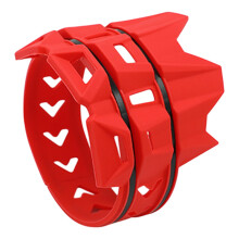 Escape Tail Pipe Guard Motorcycle AntiScald Ring Elastic Muffler Tail Pipe Ring Red A For Men Adults Universal Fit