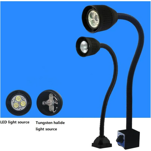 LED Workshop Working Lamp 3/5W Power 50 Cm Magnetic Base For Workbench Lathe Drill Press  Brightness 1