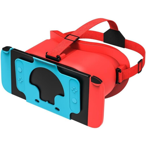 VR Headset For Nintendo Switch OLED, Adjustable 3D VR Glasses, White 1