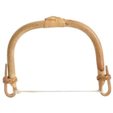 Teapot Handle Ceramic UShaped Rattan Replacement, AntiScald DIY Kettle Handle For Chinese/Japanese Teapots Style1