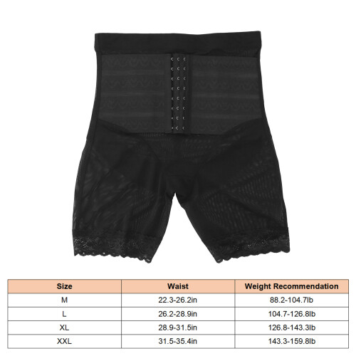 Culotte de compression post-partum à taille haute noire, modèle M 1