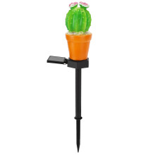 Luminária solar de jardim em formato de cacto, à prova d'água, para criar o espaço externo dos seus sonhos.