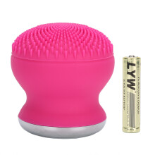 Spazzola per la pulizia profonda del viso, dispositivo esfoliante elettrico con testina in silicone delicata ed esfoliante, impermeabile, rotante,