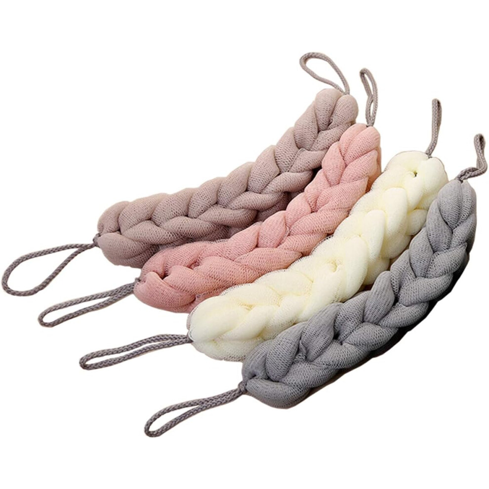 Luxurious Back Scrubber Set, Braided Loofah & Environmental Protection Guarantee Gentle Yet Effective Cleansing, For Rich Lather & Stress Relief In Y
