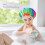 Bonnet de douche imperméable multi-usages, bonnet de bain réutilisable et ajustable avec cordon de serrage et sangles élastiques faciles à 5