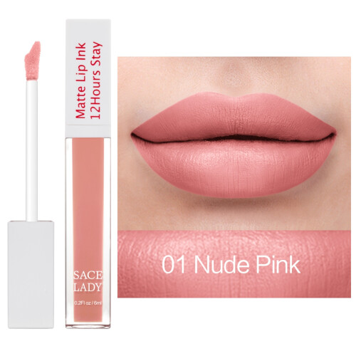 Ενυδατικό lip gloss που δεν μεταφέρεται, vegan σύνθεση, ματ φινίρισμα, δεν ξηραίνει, 1