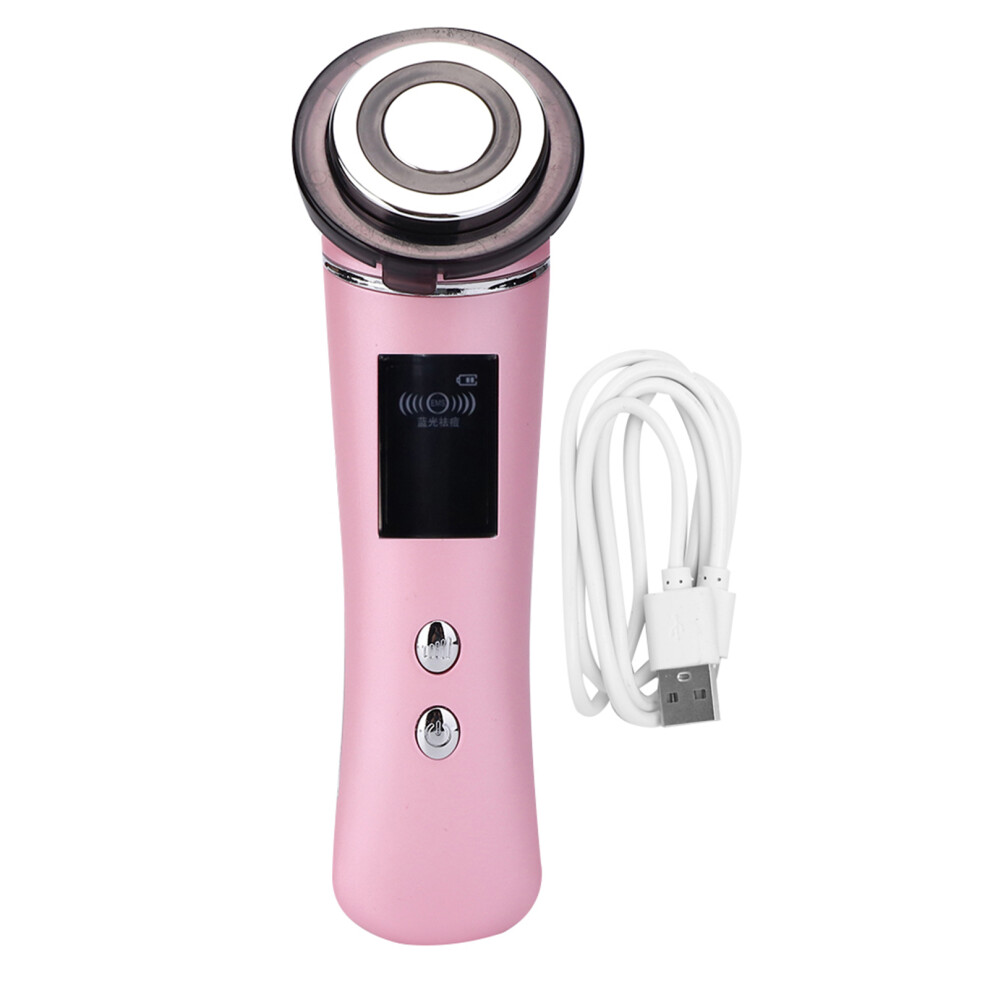 Red/Light Elegant Facial Enhancer, Facial Massager With Y Shaped Massage Head, Microcurrent Facial Toning, And Anti Aging, Your Personal Beauty Secre