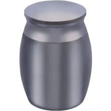 Small Keepsake Urns Stainless Steel Mini Waterproof Memorial Cremation Container Jar For Human And Pet Ashes Black