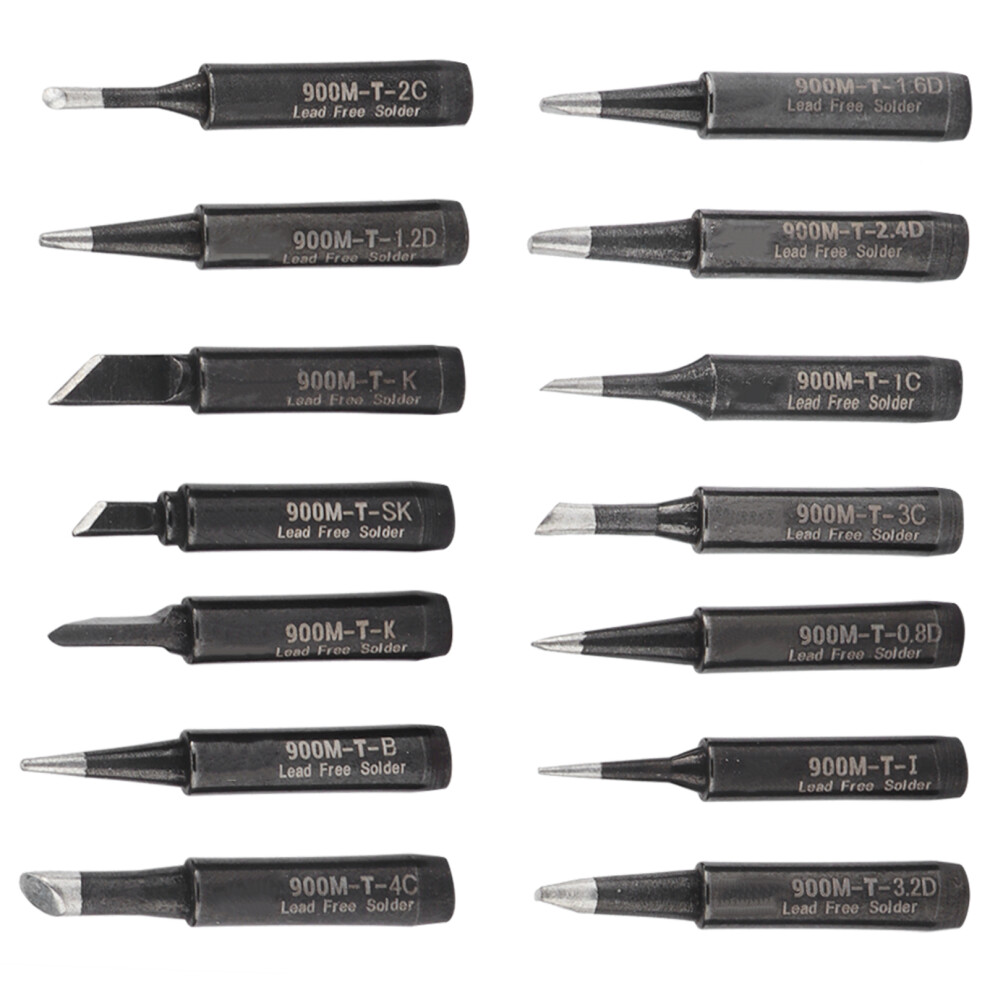 Soldering Tips 14Pcs Copper External Heating For Durable Welding Station Tools 8721378096700