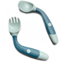 Baby Spoons Fork Silicone Utensils 1 Set For Baby Toddler Kids Weaning And Feeding