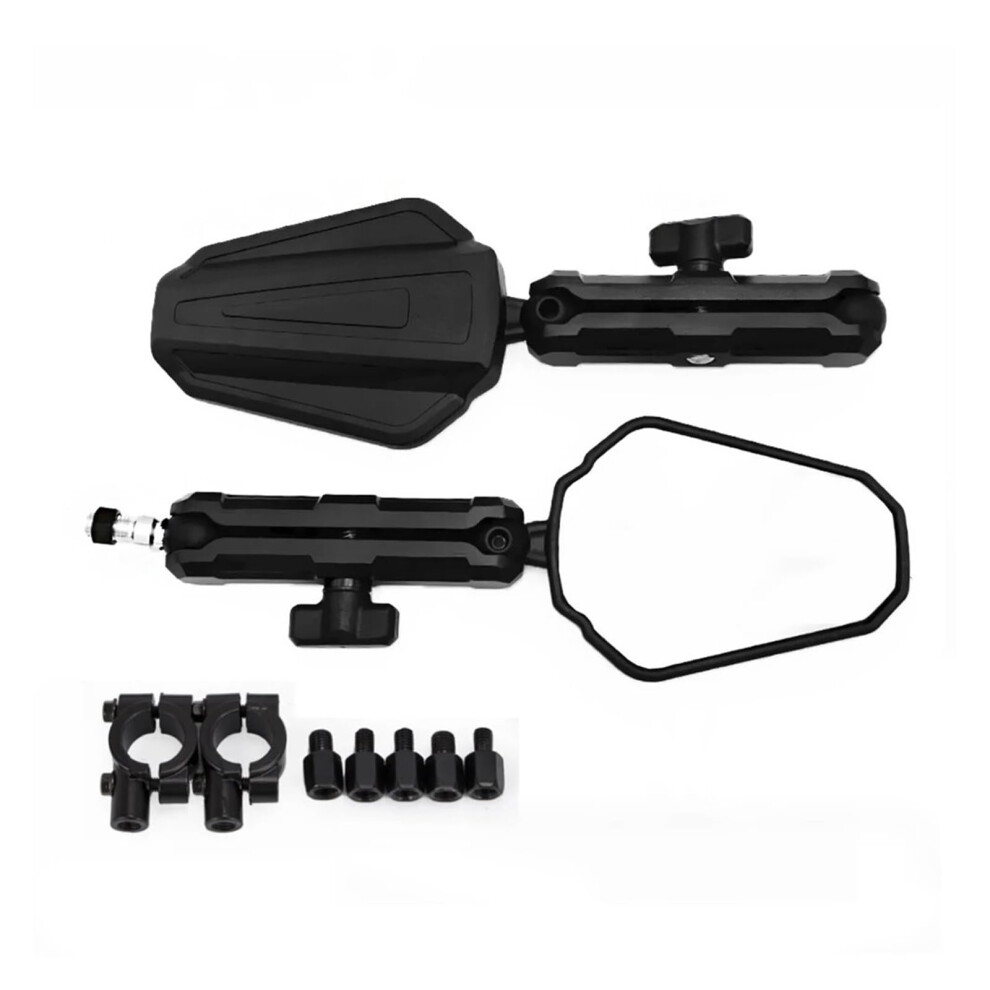 Motorcycle Rear View Mirrors Foldable Angle Adjustable Handlebar End Fit For Scooter Atv Quad 9187378715895