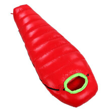 Sleeping Bag White Duck Down Mummy Can Be Spliced Waterproof For Thru Hiking And Backpacking Red 3000g