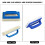 Professional Swimming Pool Sponge Brush - 15x9cm, Plastic Handle 10