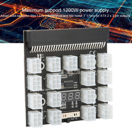 Noir 12V 92x95mm 17-Position DPS-800GB A PCB 2