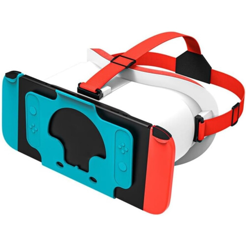 VR Headset for Nintendo Switch with Adjustable HD Lenses and Comfortable Strap Orange 1