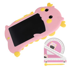 8.5in Cartoon LCD Drawing Pad for Kids, Pink, 29.5x19.8x0.9cm