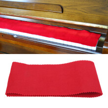 Rotes Klavier-Tastaturfilzmatte 125x14,5cm Staub- und Feuchtigkeitschutz