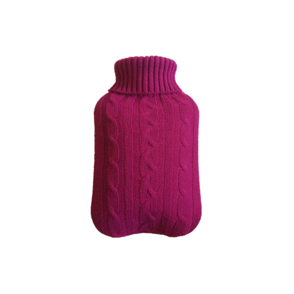 2000ml Large Hot Water Bottle with Removable Knitted Cover for Winter Warmth and Heat Therapy