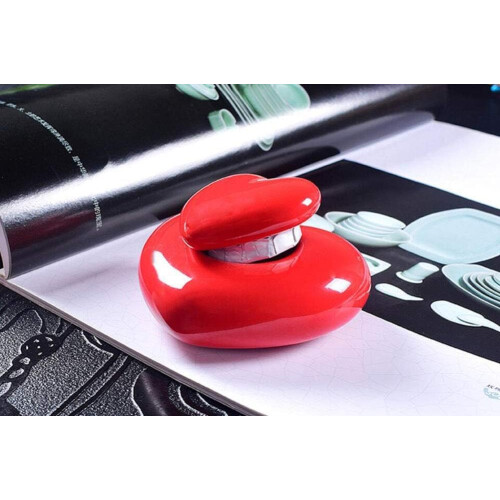Mini Ceramic HeartShaped Urns For Cremation Keepsake Red Color Small Size 2
