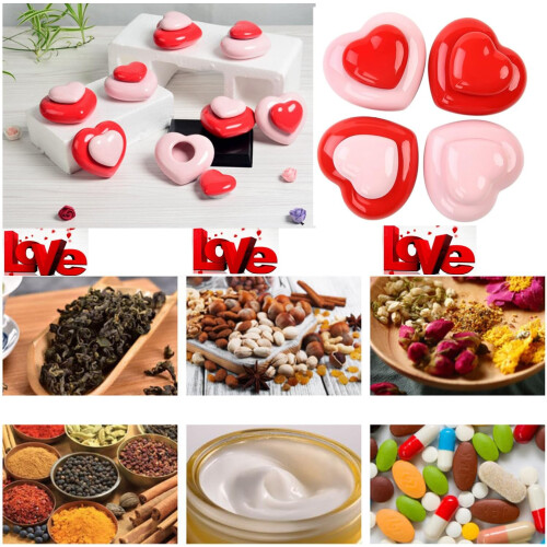 Mini Ceramic HeartShaped Urns For Cremation Keepsake Red Color Small Size 1