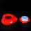 Mini Ceramic HeartShaped Urns For Cremation Keepsake Red Color Small Size 4