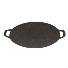 Barbecue Grill Pan Induction Compatible Smokeless Grilling Pan NonStick Coating Uniform Heat Griddle Pan