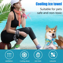 8 Pieces Cooling Scarf Wrap for Summer Ice Towel Cold Feeling Neck & Headband