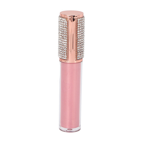 Κομψά κενά σωληνάρια lip gloss διακοσμημένα με κρυστάλλινο στρας και σύριγγα