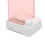 Cotton Pad Dispenser Plastic Storage Box Pink Transparent Automatic 7