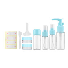 Juego de botellas vacías de diseño reutilizable, material duradero y larga vida útil para productos de cuidado de la piel con pulverizador de