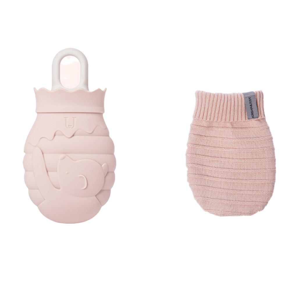 Smooth Cover Design Silicone Hot Water Bottle, Microwave Heating, Portable and Sturdy, Eco-friendly, Leak Proof, Hot & Cold Therapy, Pain Relief, Gif