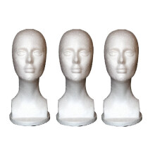 Wig Head Mannequin for Professional Styling, Styling Companion Foam Display Stand with Smooth Surface and Fade-Resistant Finish, Lightweight and
