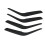 Matte Black Door Armrest Handle Trims for X1 E84  4pcs Set 7