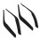 Matte Black Door Armrest Handle Trims for X1 E84  4pcs Set 15