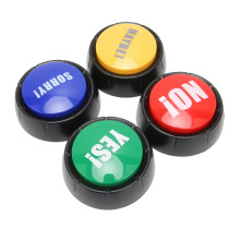 Interaktive 4er Set Hundekommunikations-Buzzer mit vorgespeicherten Sounds
