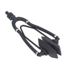 Dual Feed Muff Boat Motor Flusher Engine Flush Adapter for 5/8 Inch Hose Quick Connect Valve Sucker Cup for Salt Mineral Buildup Removal
