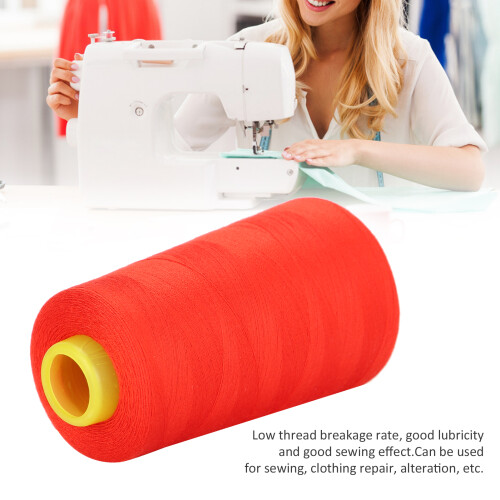 Maßschneider- & Kunstfaser-Polyester-Garn 3000 Yards Handnähschnur Rot 2